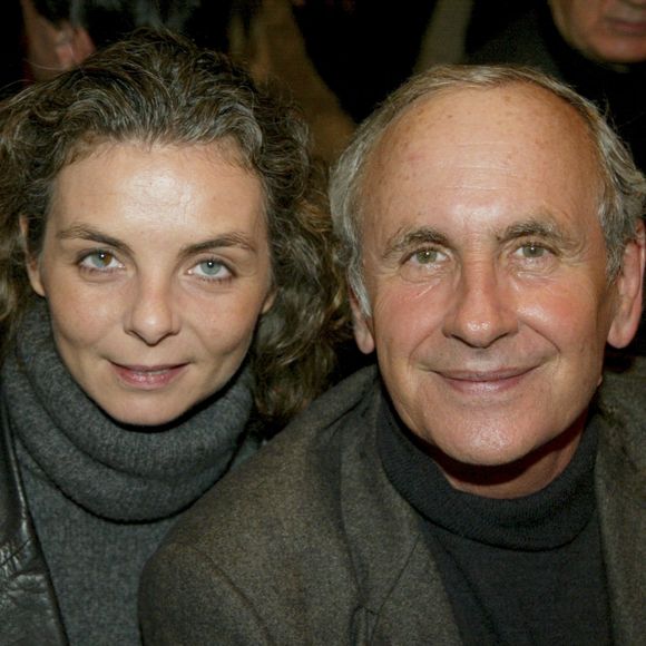 Archives - A Paris, lors du spectacle de TEX : I FEEL GOOD au theatre De La Main d'Or, Patrice Laffont et sa femme Valerie. Le 15 janvier 2003 © Christophe Aubert via Bestimage