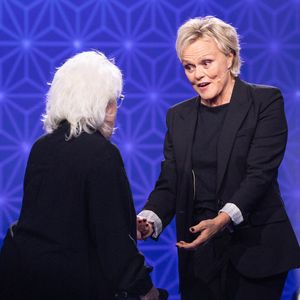 Exclusif - Catherine Lara, Muriel Robin pour les surprises de J.PCastaldi, C.Lara et F.X.Demaison lors de l'enregistrement de l'émission "La Boîte à secrets", présentée par F.Bollaert et diffusée le 9 janvier 2026 sur France 3, dans les studios du Lendit à Saint-Denis, France, le 2 décembre 2025. © Cyril Moreau/Bestimage