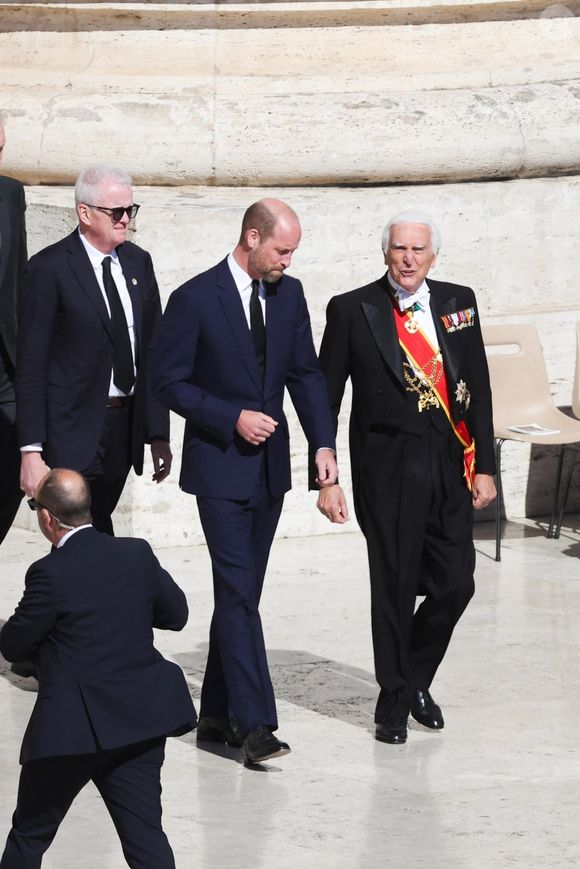 Prince William aux funérailles du pape François le 26 avril 2025.
