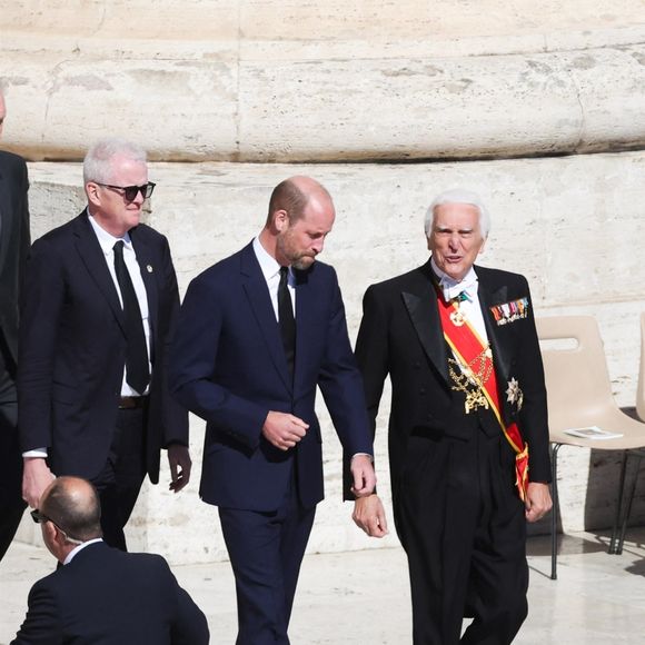 Prince William aux funérailles du pape François le 26 avril 2025.
