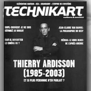 La couverture de Technikart avec l'avis de décès de Thierry Ardisson