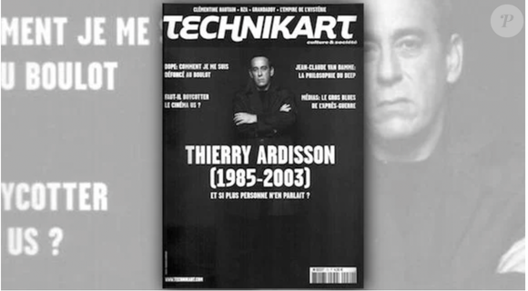 La couverture de Technikart avec l'avis de décès de Thierry Ardisson