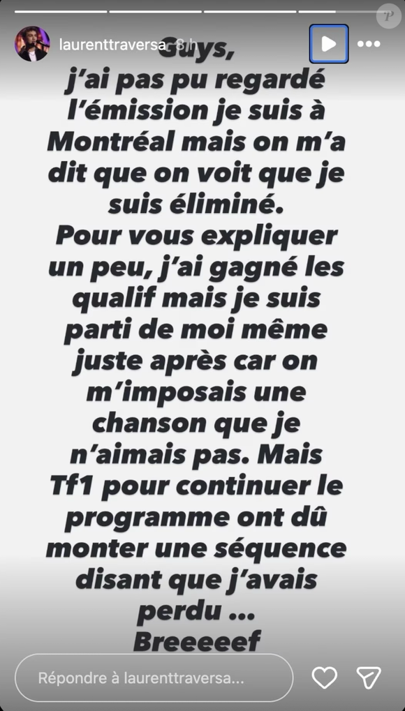Laurent Traversa "The Voice" Mai 2026