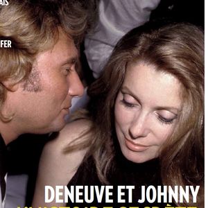 Catherine Deneuve et Johnny Hallyday en couverture de "Paris Match", numéro du 4 juin 2020.
