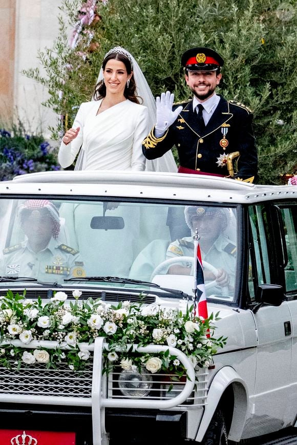 Mariage du prince Hussein de Jordanie et de Rajwa al Saif, au palais Zahran à Amman Jordanie), le 1er juin 2023. Dana Press / Bestimage
