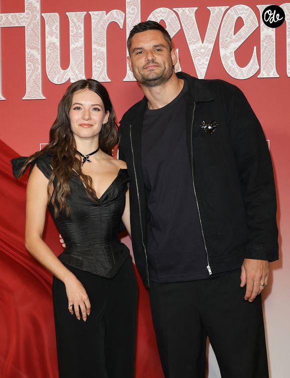 Florent Manaudou et sa compagne Elsa Bois - Avant-première du film "Hurlevent" au Grand Rex à Paris le 2 février 2026. © Coadic Guirec/Bestimage