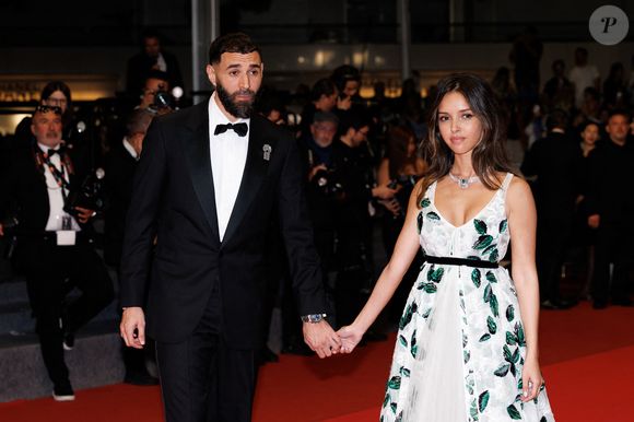 Karim Benzema et sa compagne Lyna Khoudri lors de la montée des marches du film "13 jours 13 nuits" lors du 78ème Festival International du Film de Cannes. Le 23 mai 2025 © Jacovides-Moreau / Bestimage