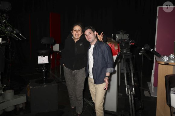 Exclusif - Laurence Boccolini, en backstage de l'enregistrement de l'émission On Connait La Chanson Années 90, présentée par L.Boccolini et diffusée le 19 mai 2026 sur W9, à Paris, France, le 8 avril 2026. © Jack Tribeca/Bestimage