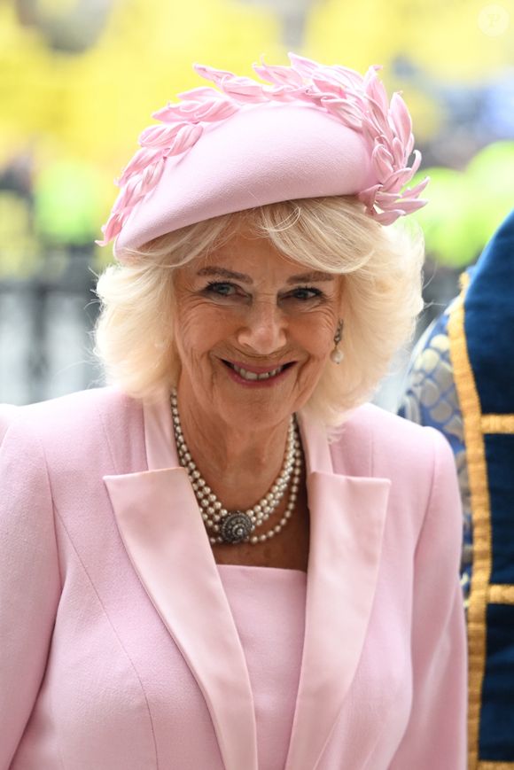 Camilla Parker Bowles, reine consort d'Angleterre - La famille royale britannique célèbre le 76ème Commonwealth Day à l'abbaye de Westminster à Londres, le 10 mars 2025.