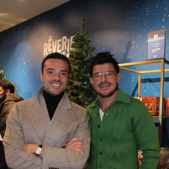 Frédéric Merlin, directeur du BHV et Vincent Niclo lors du lancement des rêveries de Noël au BHV / Marais à Paris le 18 novembre 2025.
© Philippe Baldini / Bestimage