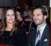 La famille royale suédoise a dévoilé les premières photos de la princesse Ines entourée de ses trois frères, Alexander, Gabriel et Julian.
Le prince Carl Philip de Suède et la princesse Sofia assistent au concert de Noël "Jul i Vasastan" (Noël à Vasastan) à l'église Gustaf Vasa de Stockholm.
© Dana Press / Bestimage