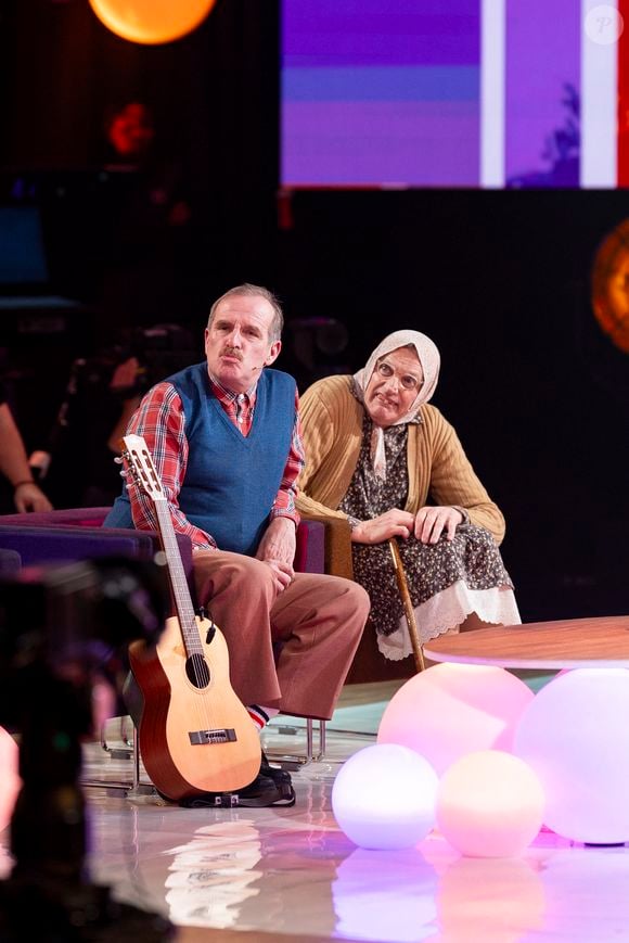 Exclusif - Les Bodin's (Vincent Dubois et Christian Fraiscinet) lors de l'enregistrement de l'émission "Famille je vous aime" présentée par Michel Drucker et qui sera diffusée le vendredi 29 mai sur France 3, à Paris, France, le 4 décembre 2025. © Gaffiot-Perusseau/Bestimage