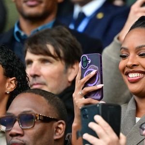 Angélique Angarni-Filopon en tribunes lors du match de football Ligue 1 Uber Eats opposant le Paris Saint-Germain (PSG) à l'OGC Nice (1-0) au Parc des Princes à Paris, France, le 1er novembre 2025. © Christian Liewig/Bestimage