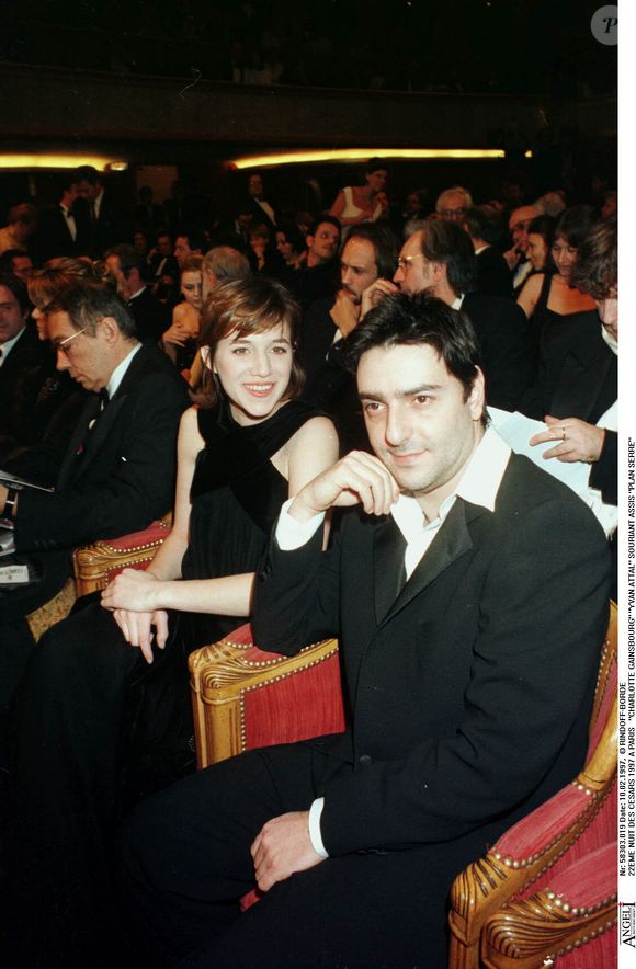 Archives : Charlotte Gainsbourg et Yvan Attal à la cérémonie des césars 1997. Photo par RINDOFF-BORDE / BESTIMAGE