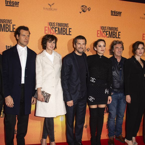 José Garcia, Gilles Lellouche, Laurent Lafitte, Valérie Bonneton, Guillaume Canet, Marion Cotillard, François Cluzet, Clémentine Baert, Pascale Arbillot et Benoit Magimel - Avant-première du film "Nous finirons ensemble" au Gaumont Opéra à Paris le 29 avril 2019. © Pierre Perusseau/Bestimage