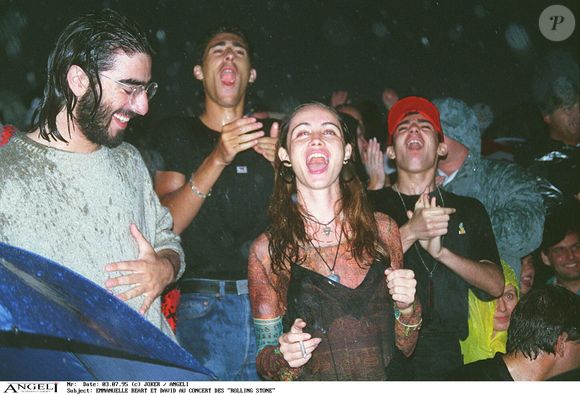 Archives David Moreau, le frère de Patrick Bruel et Emmanuelle Béart au concert des Rolling Stones 1995. © JOKER / BESTIMAGE