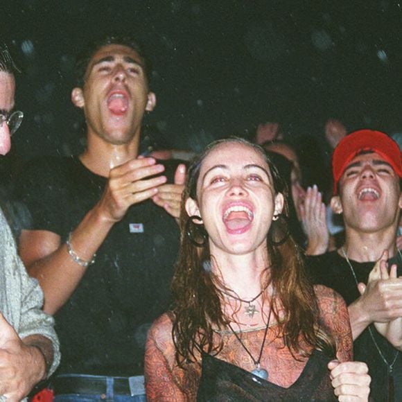 Archives David Moreau, le frère de Patrick Bruel et Emmanuelle Béart au concert des Rolling Stones 1995. © JOKER / BESTIMAGE