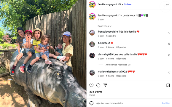 La famille Augoyard sur Instagram.
Crédit : Instagram/famille.augoyard.tf1