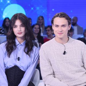 Deva Cassel et Saul Nanni participent à l'émission "Domenica In" pour la promotion de la série "Le Guépard" à Rome, le 2 mars 2025. SGP / BESTIMAGE