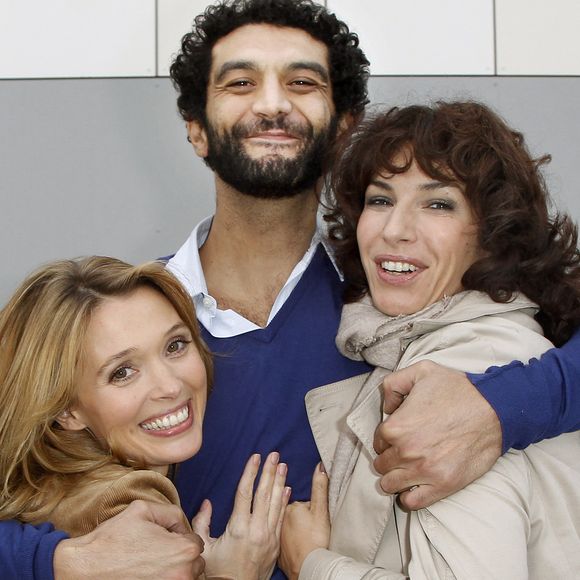 Ramzy, Anne Depetrini et Anne Marivin posant lors d'un photocall pendant le 15ème Festival International du Film des Jeunes Réalisateurs à Saint-Jean-de-Luz, France le 16 octobre 2010. Photo by Patrick Bernard/ABACAPRESS.COM
