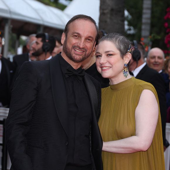 Emilie Dequenne et Michel Ferracci - Montée des marches du film « Le deuxième acte » pour la cérémonie d’ouverture du 77ème Festival International du Film de Cannes, au Palais des Festivals à Cannes. Le 14 mai 2024

©Agence / Bestimage