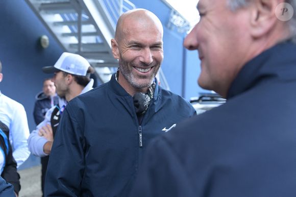Zinedine Zidane lors des "24H du Mans 2024", le 15 juin 2024. © Rachid Bellak/Bestimage