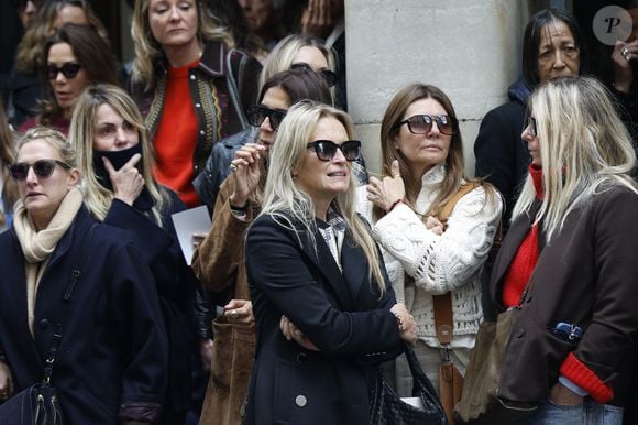 Estelle Lefébure, Veronika Loubry - Sorties des Obsèques de Constance de la Fontaine en l'église Notre-Dame-de-Grâce-de-Passy à Paris le 12 mai 2026. © Coadic Guirec - Julien Sarkissian / Bestimage