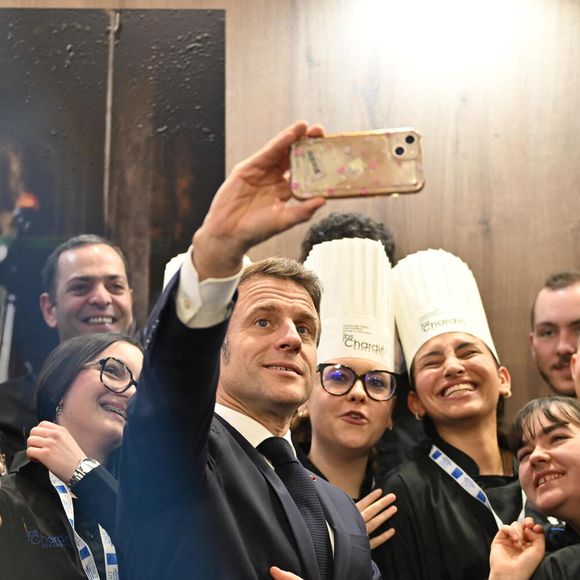 Le President de la Republique Emmanuel Macron inaugure le Salon International de l’Agriculture a Paris, le samedi 22 fevrier 2025.
© Jeanne Accorsini / Pool / Bestimage Paris, France.