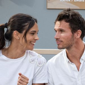Marine Lorphelin et Stanislas Gruau dans les tribunes pour la session de nuit pendant les Internationaux de France 2025 à Roland Garros le 03 juin 2025 à Paris, France. Photo by Nasser Berzane/ABACAPRESS.COM