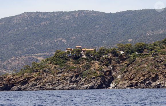 Vue maritime de la maison familiale des Bruni-Tedeschi au Cap Nègre, à Cavalaire, France, le 31 juillet 2009. Photo by ABACAPRESS.COM