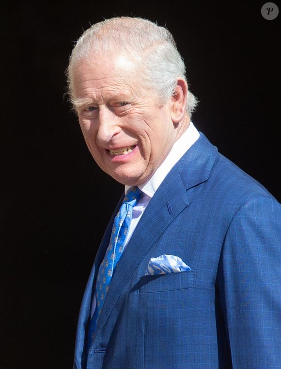 20 avril 2025, Londres, Angleterre, Royaume-Uni : Le roi Charles III d'Angleterre arrive à l'office des matines de Pâques à la chapelle St George du château de Windsor. (Crédit photo : © Tayfun Salci/ZUMA Press Wire)