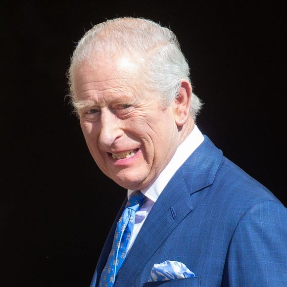 20 avril 2025, Londres, Angleterre, Royaume-Uni : Le roi Charles III d'Angleterre arrive à l'office des matines de Pâques à la chapelle St George du château de Windsor. (Crédit photo : © Tayfun Salci/ZUMA Press Wire)