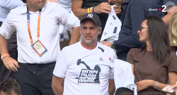 Clémentine, compagne de Richard Gasquet, lors de son dernier match à Roland-Garros