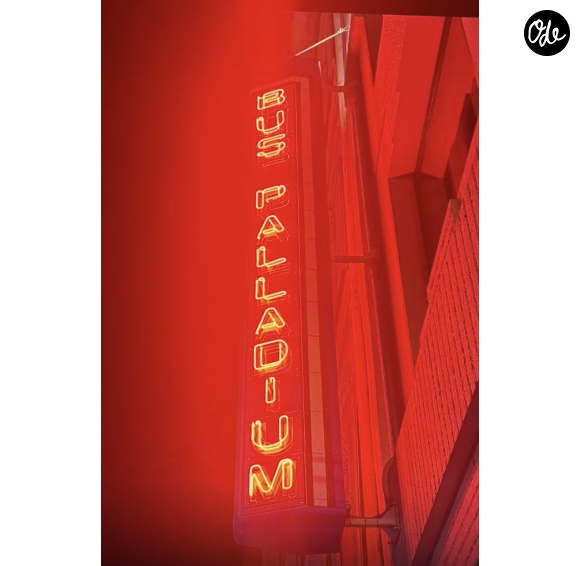 L’enseigne "Bus Palladium" apparaît en lettres lumineuses, plongée dans une lumière rouge qui recouvre toute l’image. "Iconic", écrit la veuve de Johnny Hallyday. 

Story Laeticia Hallyday Septembre 2026