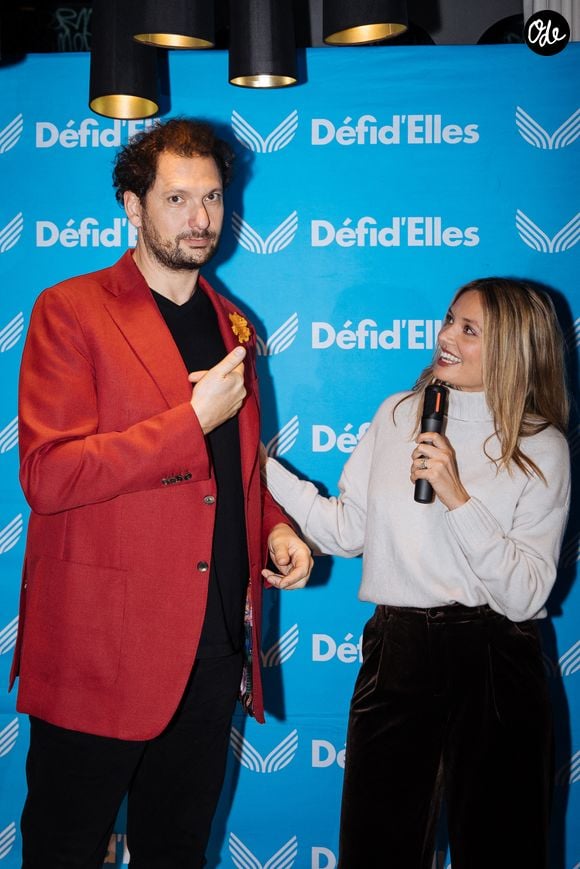 Éric Antoine et sa femme Gennifer Demey lors de la conférence de presse de la 9ème édition du Raid Féminin solidaire "Défi d'Elles" en soutien à l’ ARSLA, à Paris.

© Tiphaine Praud-Lebely / Bestimage