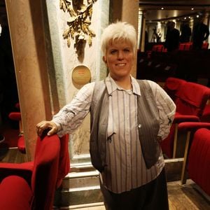 Mimie Mathy -  illustrations de quelques personnages au musée Grévin à Paris le 23 octobre 2023.

© Denis Guignebourg / Bestimage