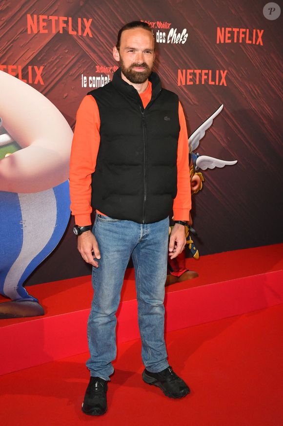 Alban Lenoir - Photocall de la série Netflix "Astérix et Obélix: le combat des chefs" au Cirque d'Hiver Bouglione à Paris le 29 avril 2025. © Veeren/Bestimage