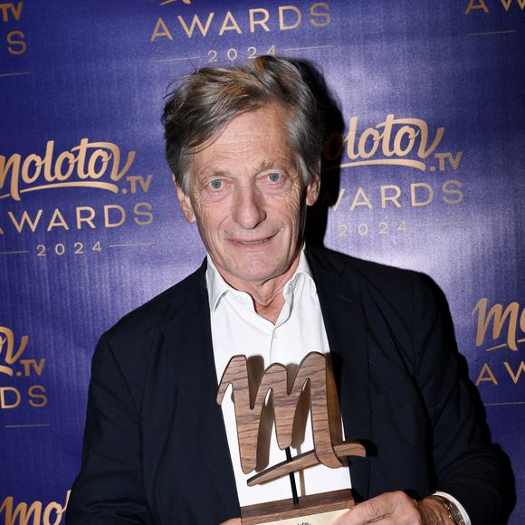 Exclusif - Nicolas de Tavernost (Molotov TV Awards d'Honneur 2024) lors de la soirée de remise de prix Molotov TV Awards 2024, première édition, pour récompenser les programmes télés préférés. Paris, le 1er octobre 2024. © Rachid Bellak / Bestimage