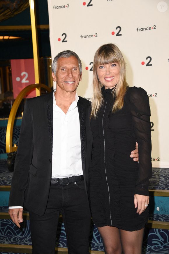 Nagui et son épouse Melanie Page arrivant à la 31e cérémonie des Molières du théâtre français qui s'est tenue aux Folies Bergeres à Paris, en France, le 13 mai 2019. Photo par Mireille Ampilhac/ABACAPRESS.COM