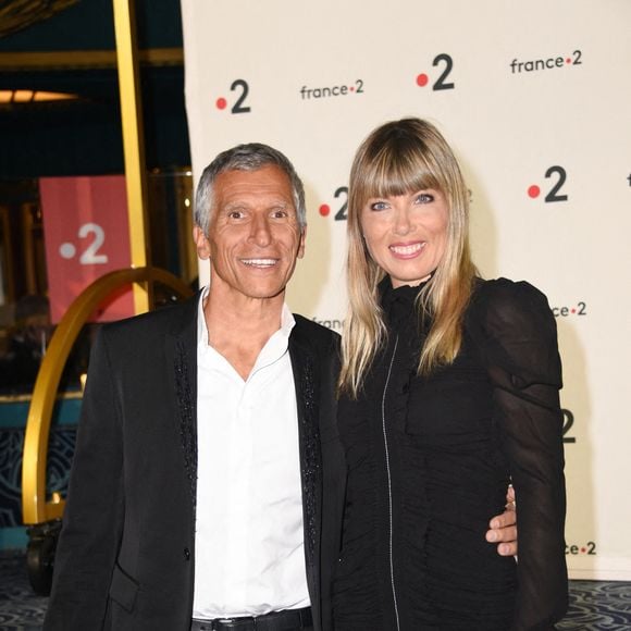 Nagui et son épouse Melanie Page arrivant à la 31e cérémonie des Molières du théâtre français qui s'est tenue aux Folies Bergeres à Paris, en France, le 13 mai 2019. Photo par Mireille Ampilhac/ABACAPRESS.COM