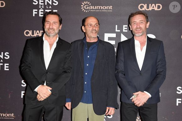Gilles Lellouche, Jean-Pierre Bacri et Jean-Paul Rouve - Avant-première du film "Le sens de la fête" au Grand Rex à Paris le 26 septembre 2017. © Coadic Guirec/Bestimage