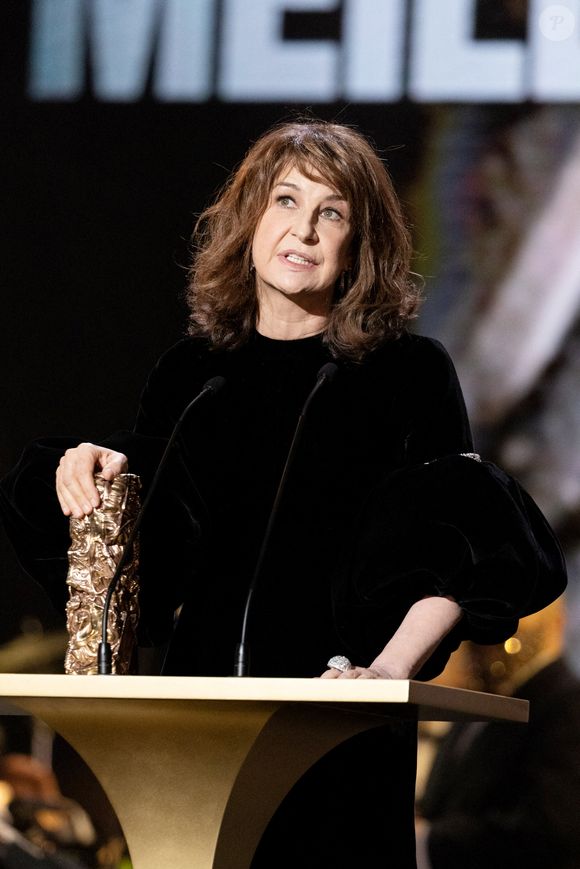Valérie Lemercier (Cesar de la meilleure actrice dans Aline) - 47ème édition de la cérémonie des César à l'Olympia à Paris le 25 février 2022.
© Borde / Jacovides / Bestimage