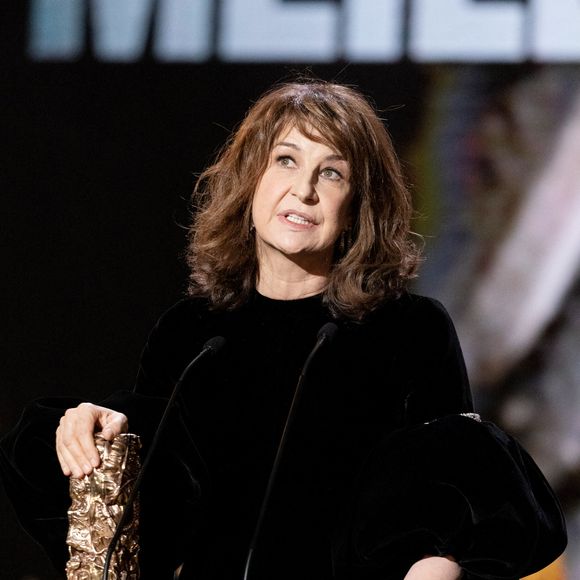 Valérie Lemercier (Cesar de la meilleure actrice dans Aline) - 47ème édition de la cérémonie des César à l'Olympia à Paris le 25 février 2022.
© Borde / Jacovides / Bestimage