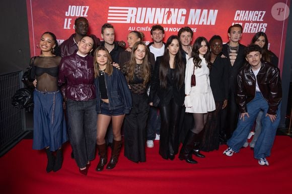 Les étudiants de la Star Academy 2025 assistent à la première du film 'Running Man' à l'UGC Cine Cite Bercy le 03 novembre 2025 à Paris, France. Photo by Nasser Berzane/ABACAPRESS.COM