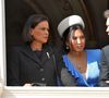 Marie Ducruet, belle-fille de Stéphanie de Monaco, a lancé sa boîte
princesse Stéphanie de Monaco, son fils Louis Ducruet et sa femme Marie Chevallier - La famille princière de Monaco au balcon du palais lors de la Fête nationale monégasque à Monaco.
© Dominique Jacovides / Bestimage