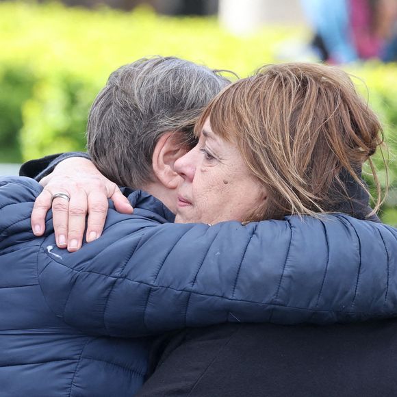 Michèle Bernier - Sorties des obsèques d'Isabelle Mergault à la Coupole du Père-Lachaise à Paris le 30 mars 2026. © Cyril Moreau - Dominique Jacovides / Bestimage