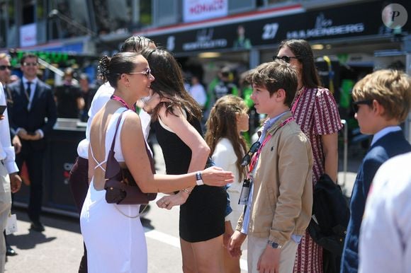Alexandre Grimaldi, Pauline Ducruet, Charlotte Casiraghi et son fils Raphael Elmaleh - lors du Grand Prix de Formule 1 (F1) Tag Heuer de Monaco le 25 mai 2025. © Lionel Urman/Bestimage