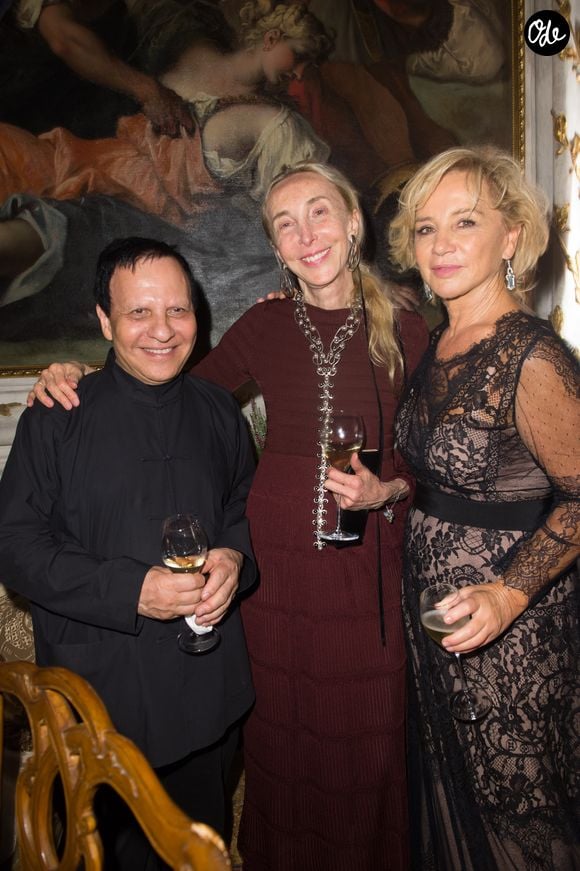 Azzedine Alaia, Carla Sozzani, Alberta Ferretti - Dîner pour le film "Franca: Chaos And Creation" lors du 73ème Festival du Film de Venise, la Mostra, à Venise, Italie, le 2 septembre 2016.
