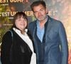 Clovis Cornillac (acteur et réalisateur) et sa mère Myriam Boyer au photocall de l'avant-première du film "C'est Magnifique !" au cinéma UGC Ciné Cité Les Halles à Paris le 31 mai 2022.

© Coadic Guirec / Bestimage