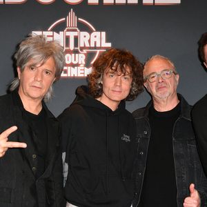 Olivier Gérard, Nicola Sirkis, Ludwig Dahlberg, Marc Eliard, Boris Jardel - Le groupe Indochine lors de la projection du film "Indochine, Central Tour au Cinéma" au cinéma Pathé d'Ivry-sur-Seine. Le 17 novembre 2022
© Veeren / Bestimage